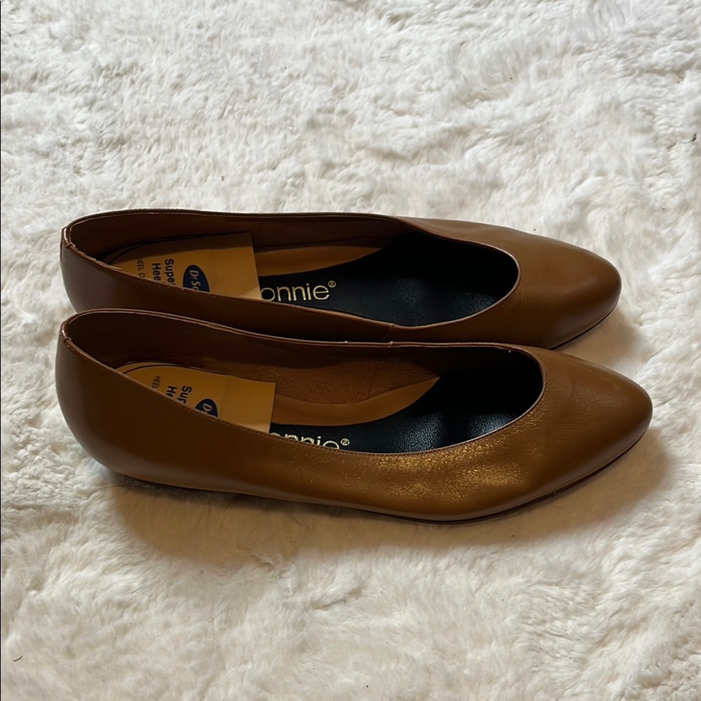Brown Leather Women's Flats